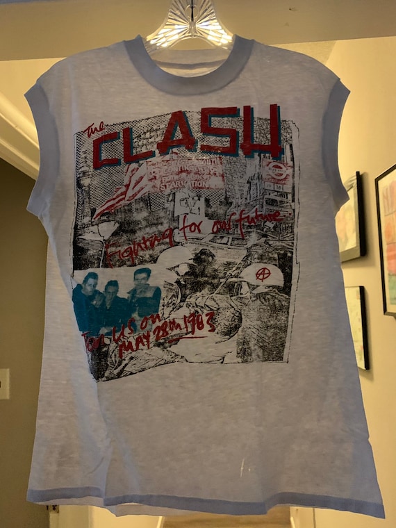 Vintage The Clash 1983 Tour T-Shirt Super Rare