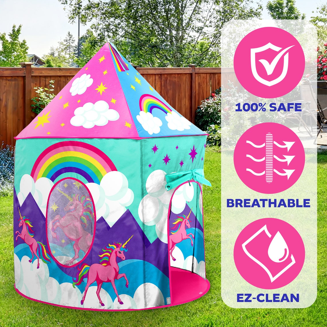 Unicorn Play Tent For Boys and Girls Pink Princess Play Etsy