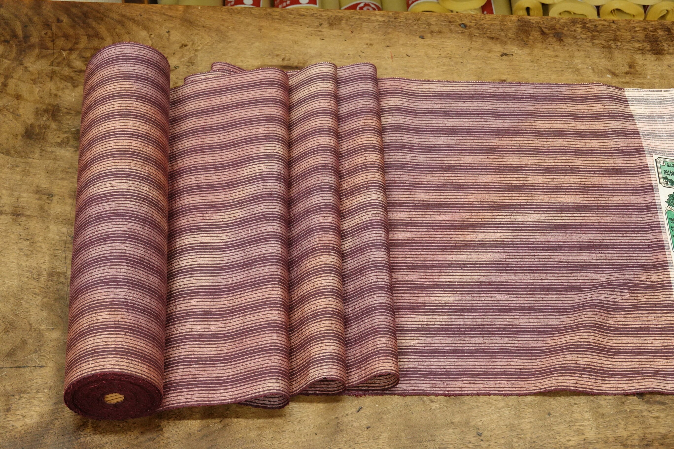 Vintage Silk Tsumugi Haori Kimono Whole Bolt (10.679 Yards