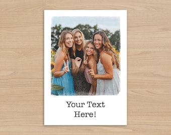 Custom Photo Card: Personalised Greeting Card Design (5x7)