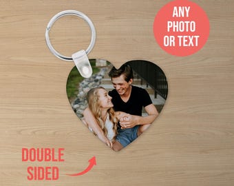 Heart Shaped Photo Keyring – Personalised Picture Keychain