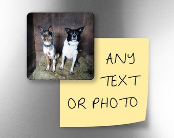 Personalized Fridge Magnet - Custom Photo print, Any Image or Text, Personalised Gift, Home Decor Gift