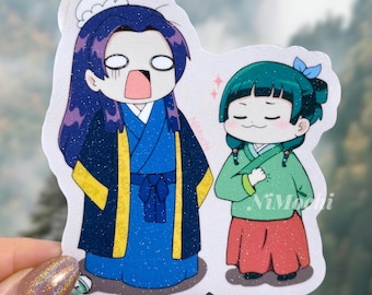 MaoMao & Jinshi Stickers | Glitter Apothecary Diaries Stickers