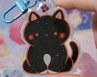 Kitty Keychain - Tuxedo