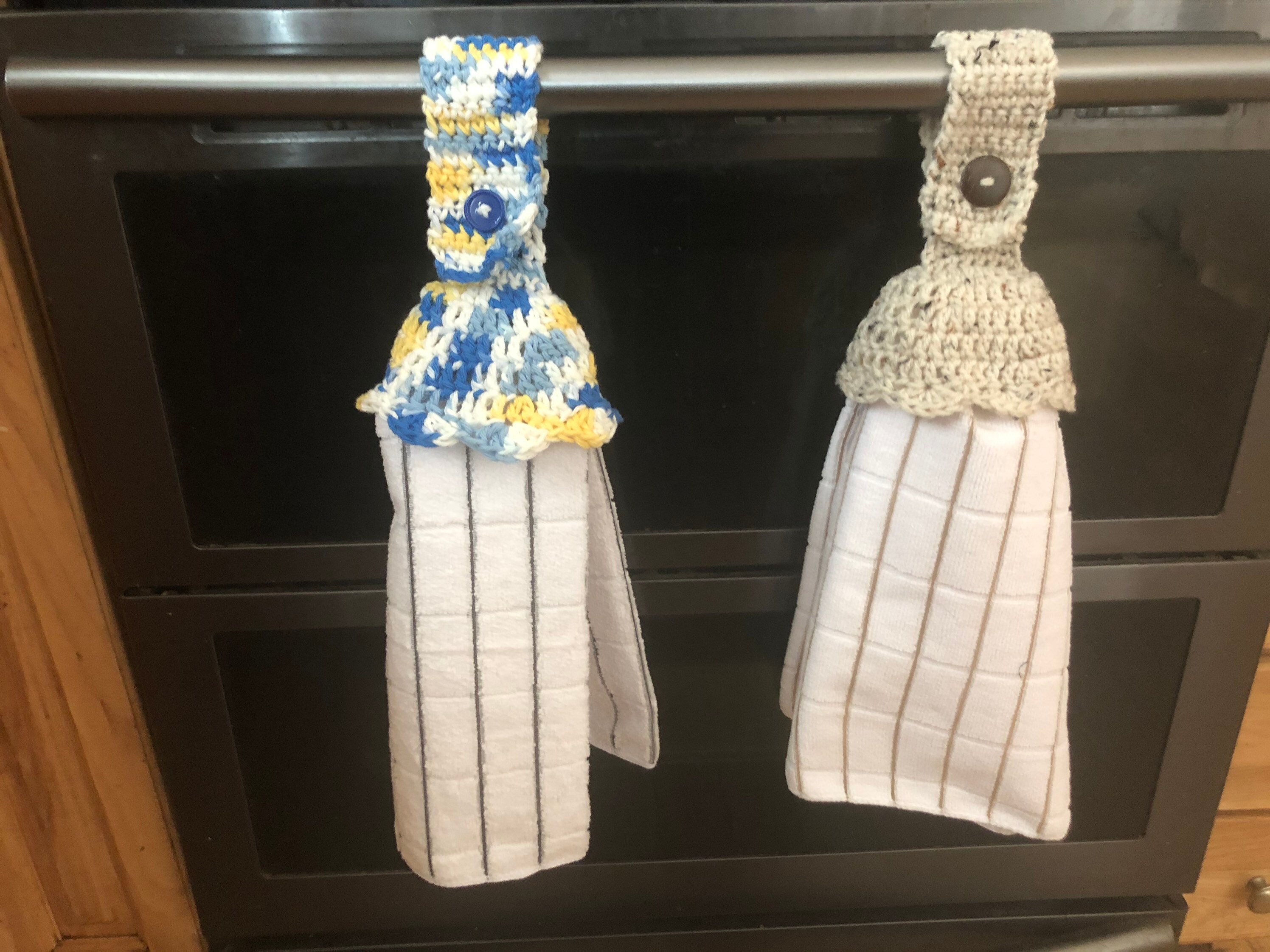 Handmade Yarn Dish Towel Holder Etsy