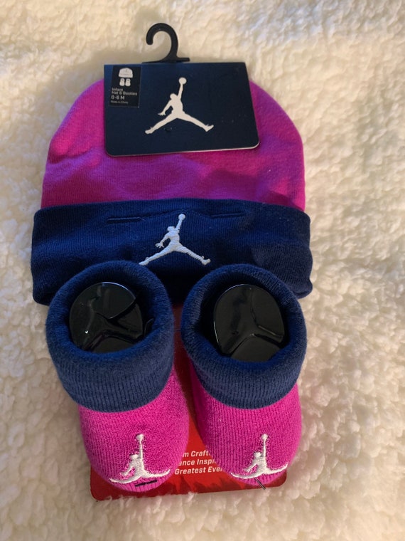 jordan infant hat and booties