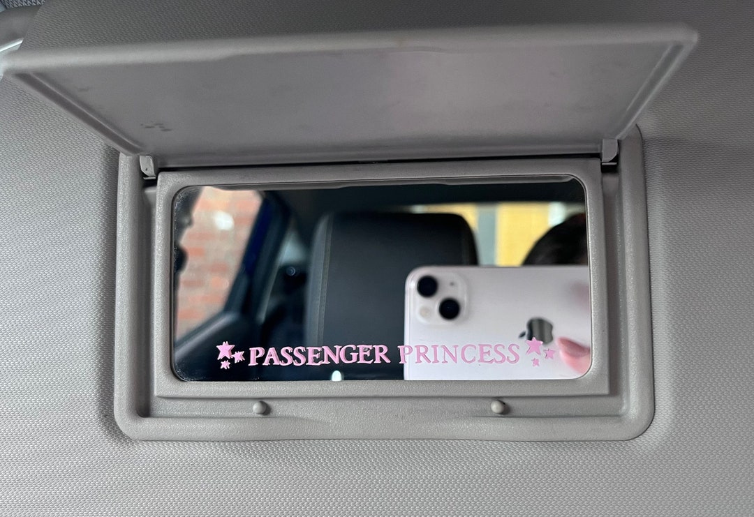 Passenger Princess Car Mirror Sticker, Car Accessories, Vinyl Sticker