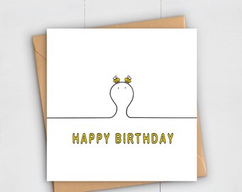 Bees Birthday Card