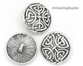 Set of 30 Metal buttons/Antique silver Celtic design sewing buttons/30pcs