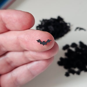 1/12th scale miniature bat spooky halloween card cut decor pack - 20 pieces
