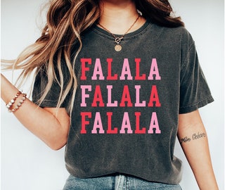 Camiseta de fiesta navideña de Falala, camisetas navideñas de Falala, camiseta navideña personalizada con gráficos, linda camiseta navideña familiar, suéter navideño