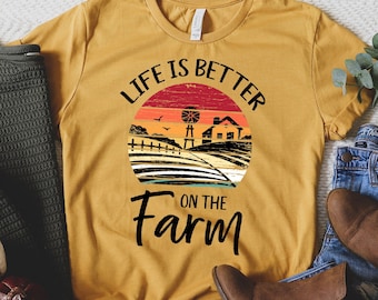 Life is Better On The Farm Shirt, Funny Farming Shirt, Farm Life Shirt, Farmer Shirt, Farmer Sweatshirt