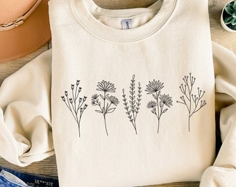 Wildflowers Shirt, Flowers Shirt, Floral Be Kind Shirt, Natural Shirt, Gardener Shirt, Garden Lover Shirt