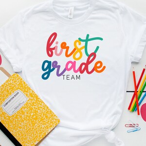 First Grade Team Shirt, Hello First Grade Shirt, Kindergarten Shirt, Back To School Shirt, First day Of School Shirt, Teacher Shirt