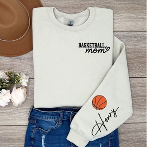 Customized Basketball Sweatshirt, Your Name Basketball Shirt, Basketball Aunt, Grandma Shirt, Basketball Mom Shirt, Custom Basketball Shirt