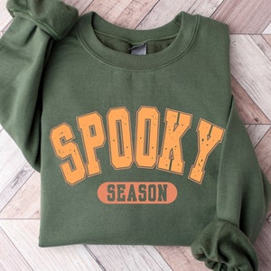 Halloween-sweater, griezelig seizoen-sweater, griezelig seizoen-shirt, Halloween-T-shirt, spookshirt, heksenshirt, Halloweenkostuum, pompoenshirt