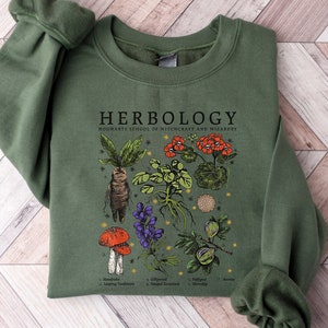 Pflanzenliebhaber Sweatshirt, Blumen Shirt, Pflanzenliebhaber Shirt, Cottage Core Shirt, Botanisches Shirt, dunkles Academia Shirt