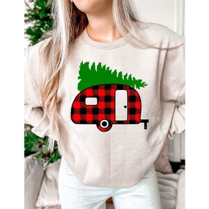 Christmas Camper Tree Sweatshirt, Christmas Family Matching Shirt, Christmas Tree Shirt, Christmas Sweatshirt, Christmas Family Pajama Top