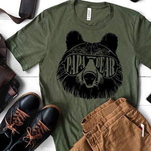 Papa Bear Sunglass Papa Bear Shirt Dad Shirt Father's - Etsy