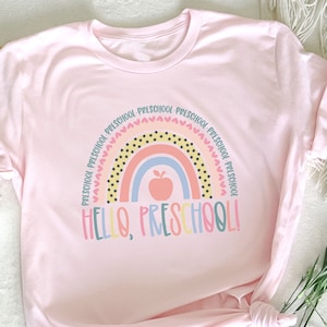 Hallo Vorschule Shirt, Hallo Pre-K Grad Shirt, Zurück in der Schule Shirt, erster Tag der Schule Shirt, Lehrer Shirt, Pre-K Lehrer Shirt