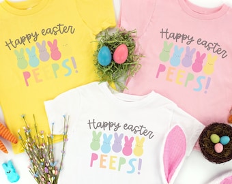 Happy Easter  My Peeps Shirt, Rabbit Lover Gift, Easter Bunnies Shirt ,Funny Easter Shirt, Kids Easter Shirt, Easter Bunny Shirt