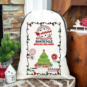 Personalized Christmas Bag, Christmas Gift, Santa Bag, Oversized Santa Sack, Christmas Bag, Bag For Presents, Custom Santa Sack, Present Bag