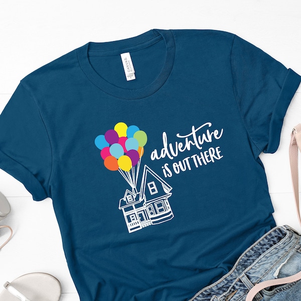 Women's shirt, Adventure is out there, Vacation Shirt, Group Matching Family, Girl's Trip Shirt