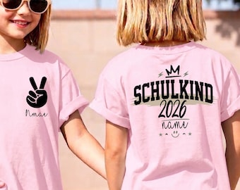 First Day of School 2026 Personalized T-Shirt, Kids Shirt, Back to School Gift, First Day of School Outfit, I'm a Schoolchild