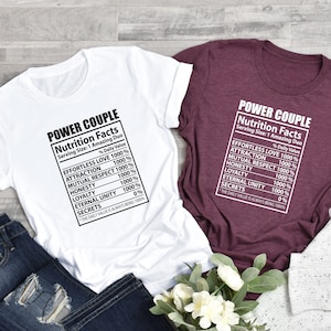 Power Couple Shirt, Couple Shirts, Honeymoon Couple Shirts, Valentines Day Shirts, Couples T shirts, Love Tee,  Love Shirts, Couples Gift