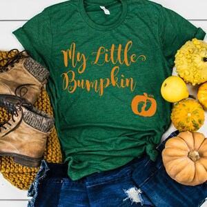 My Little Bumpkin Shirt, Little Bumpkin Shirt, Pregnancy Announcement Shirt, Halloween Shirt, Thanksgiving Shirt, Thanksgiving Pregnancy Tee image 2