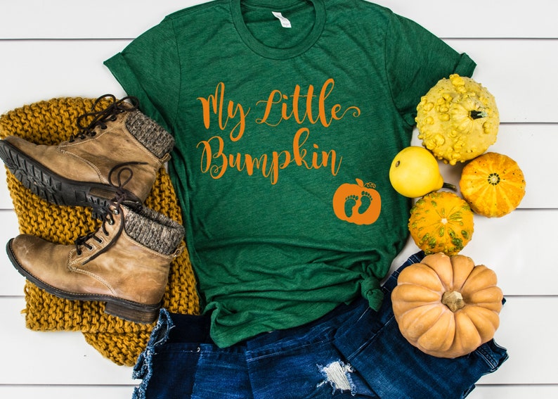 My Little Bumpkin Shirt, Little Bumpkin Shirt, Pregnancy Announcement Shirt, Halloween Shirt, Thanksgiving Shirt, Thanksgiving Pregnancy Tee image 2