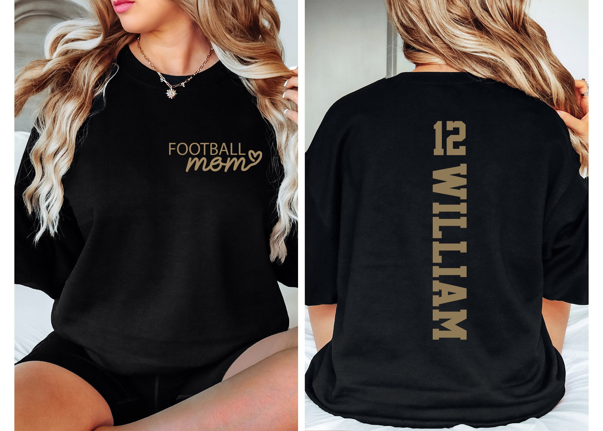 Football Mom Shirts Personalized Etsy