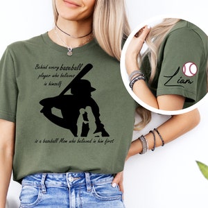 Customized Baseball Mom Shirt, Your Name Baseball Shirt, Baseball Aunt Shirt, Grandma Shirt, Baseball Mom Shirt, Custom Baseball Shirt