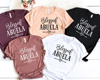 Blessed Abuela Shirt, Grandma Heart Shirt, Shirt For Grandma, Valentines Day Shirt, Valentines Days Gift, Mother's days Shirt