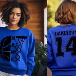 Customized Basketball Sweatshirt, Your Name Basketball Shirt, Your Team Basketball Shirt, Custom Basketball Shirt, Basketball Mom Shirt