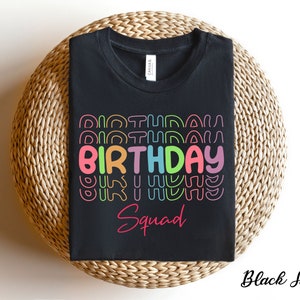 Birthday Squad Shirts, Birthday Team Shirt, Birthday Party Shirts, Birthday Girl T-shirt, Birthday Crew Shirts, Birthday Group Shirts