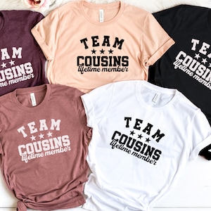 Team Cousins Lifetime Member Shirt, Cousin Shirt, Cousin Squad Matching Shirt, Family Matching Christmas Shirt, Sleepover Cousin Party Shirt
