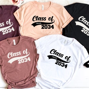 Class Of 2034 Shirt, Graduation Class of Personalized T-Shirt, Class Of 2034, Graduation Shirt, School Shirt