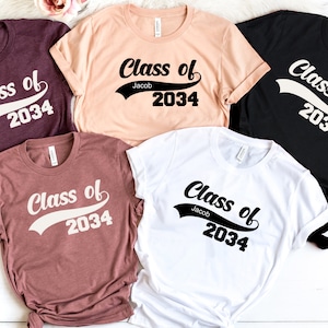 Class Of 2034 Shirt, Graduation Class of Personalized T-Shirt, Class Of 2034, Graduation Shirt, School Shirt