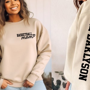 Customized Basketball Sweatshirt, Your Name Basketball Shirt, Basketball Aunt, Grandma Shirt, Basketball Mom Shirt, Custom Basketball Shirt