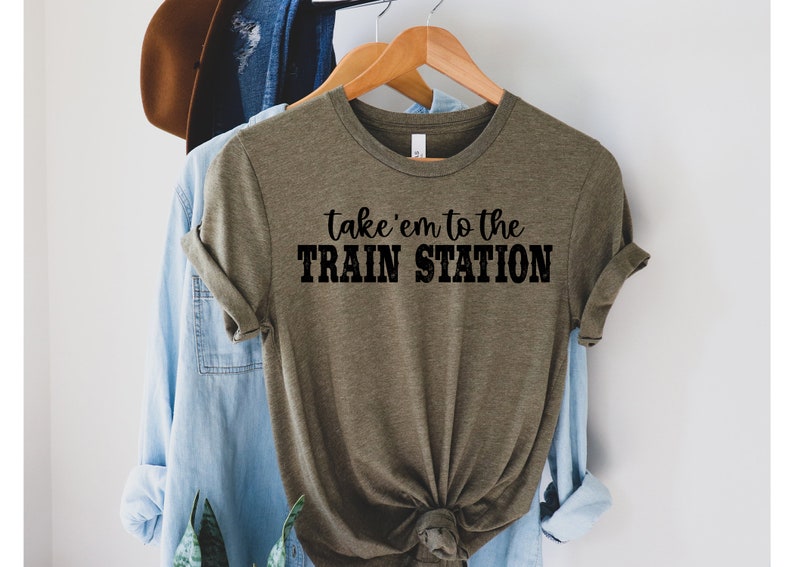 Take 'em To The Train Station Sweatshirt, Yellowstone Shirt, Rip Shirt, Western shirt, Road Trip Shirt image 4