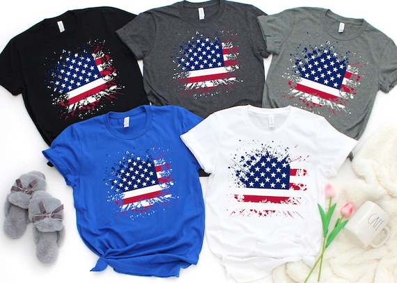 USA Flag Splash Shirt, USA Flag Shirts. 4th of july shirts, Independence Day Shirts, 4th Of July For Men, 4th Of July For Women Shirt