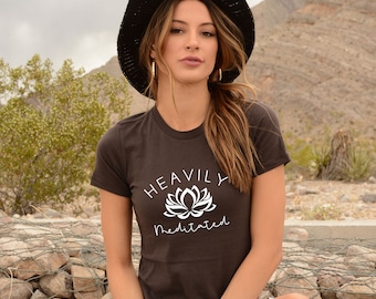 Heavily Meditated Yoga Shirt, Yoga Tank Top, Meditation Shirt, Namaste T Shirts,  Yoga Shirt, Yoga lover gifts, Yoga birthday Present