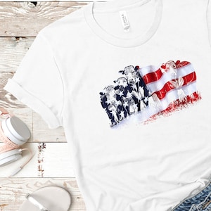 American Flag Cow Shirt, 4th of july shirts, Independence Day Shirts, 4th Of July For Men, 4th Of July For Women Shirts,