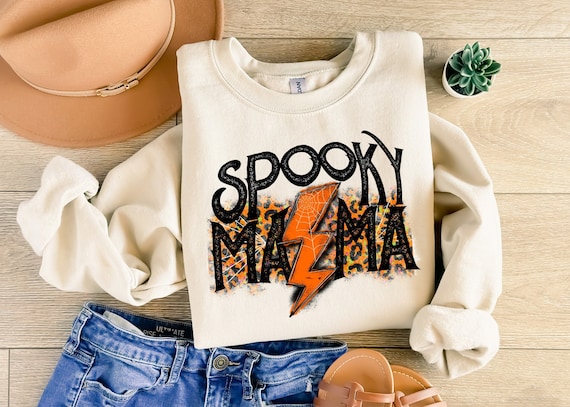 Halloween Mom Sweatshirt, Spooky Mama Sweatshirt, Halloween Mom Shirt, Halloween Shirt, Halloween Mom Costume, Spooky Mama Shirt
