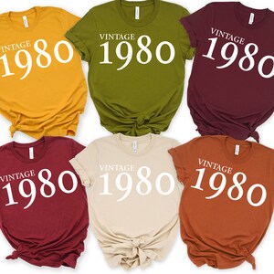 Custom Birthdate Shirt, 1980 Shirt, Birthday Shirt, Birthday Gift, Custom Birthday Shirt