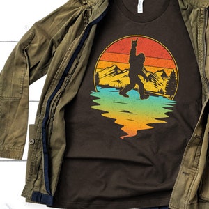 Bigfoot Shirt, Rock N Roll Shirt, Country Music Shirt, Big Foot Sunset, Camping Shirt, Adventure Shirts, Camping Sweatshirt, Camping Shirt