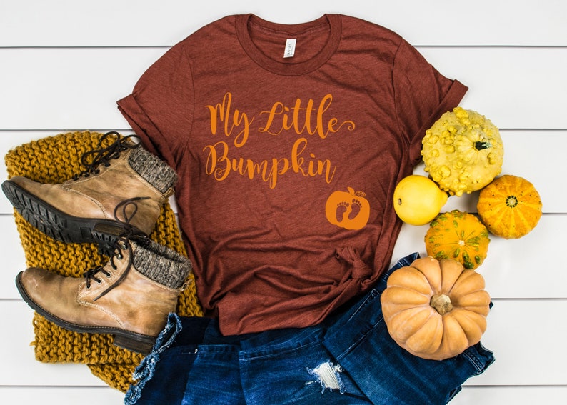 My Little Bumpkin Shirt, Little Bumpkin Shirt, Pregnancy Announcement Shirt, Halloween Shirt, Thanksgiving Shirt, Thanksgiving Pregnancy Tee image 3