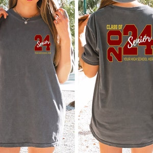 Custom Class Of Shirt, Custom Senior Shirt, Custom High School Shirt, Graduation Shirt, Custom Graduation Shirt, Graduation Sweatshirt image 2