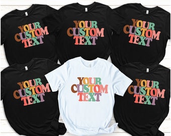 Personalized T-Shirt, Add Your Own Text, Custom T-shirt, Customized T-Shirts, Custom Shirt, Custom Text on Shirt, Custom Men, T-Shirt